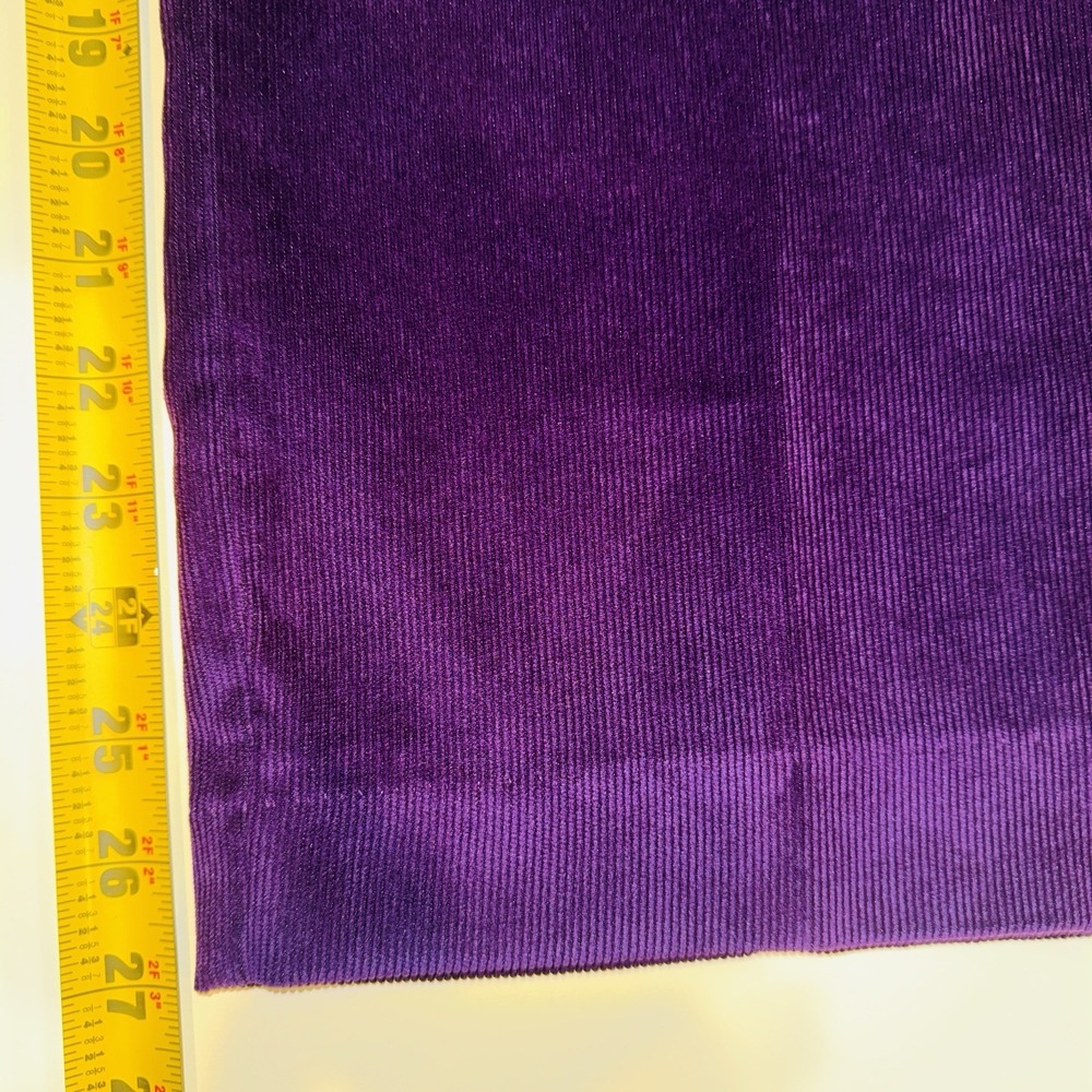 Alfred Dunner Purple Corduroy Pants Size 14 Elastic Waist Pull on Comfort - Picture 5 of 6